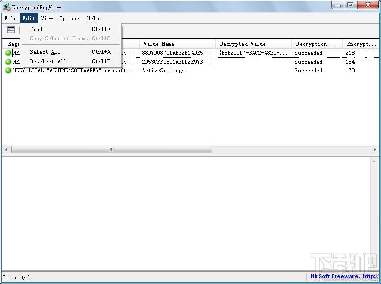 EncryptedRegView,EncryptedRegView下载,注册项加密信息扫描